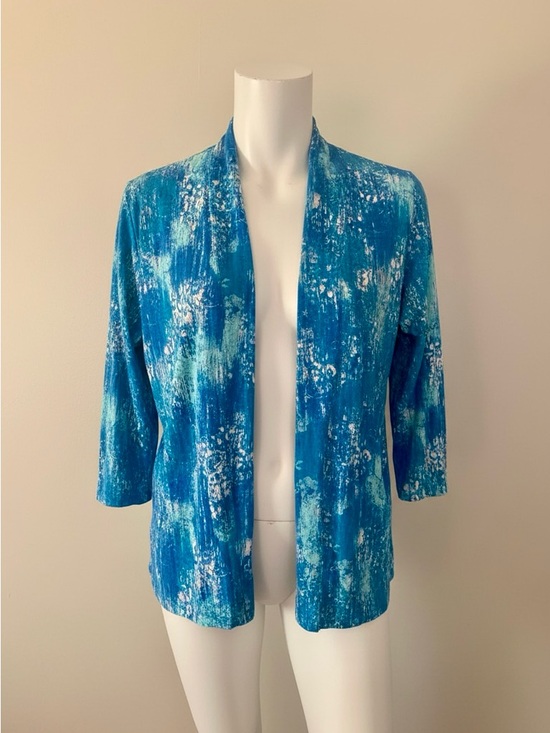 Westbound Tops - Westbound Blue Teal Open Front Cardigan-NWT